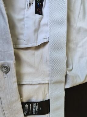 Greg Norman Light Beige Men's Dress Shorts with Waistband